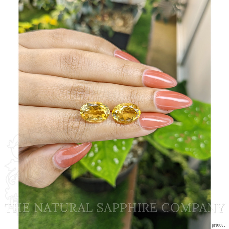10.36 Ct.Tw. Citrine Pair from Brazil
