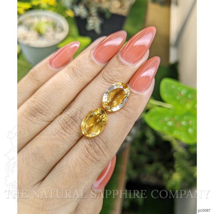 9.21 Ct.Tw. Citrine Pair from Brazil