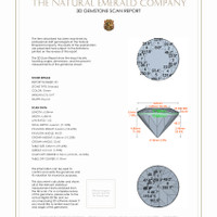1.98 Ct.Tw. Emerald Studs Earrings, Platinum 950 3 D Scan Report