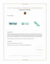 2.03&nbsp;Ct.Tw.Total Carat Weight Emerald Pair from Russia Appraisal