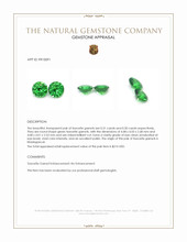 0.61 Ct.Tw.Total Carat Weight Tsavorite Garnet Pair from Madagascar Appraisal