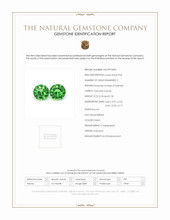 0.38 Ct.Tw.Total Carat Weight Tsavorite Garnet Pair from Tanzania Scan Report