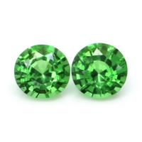 0.36 Ct.Tw. Round Tsavorite Garnet Pair