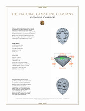 2.60 Ct.Tw.Total Carat Weight Purplish Red Garnet Pair from Ceylon (Sri Lanka) 3 D Scan Report