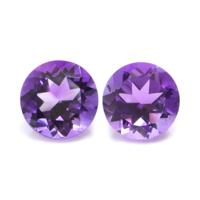 2.00&nbsp;Ct.Tw.Total Carat Weight Amethyst Pair from Ceylon (Sri Lanka) Video