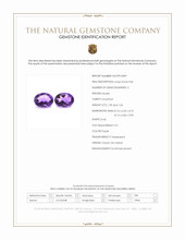 2.15 Ct.Tw.Total Carat Weight Purple Amethyst Pair from Ceylon (Sri Lanka) Scan Report