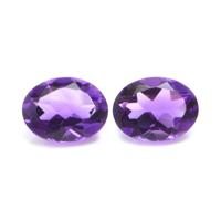 2.15&nbsp;Ct.Tw.Total Carat Weight Amethyst Pair from Ceylon (Sri Lanka) Video