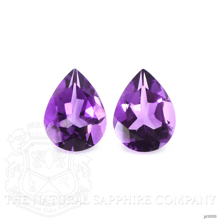 2.01 Ct.Tw. Amethyst Pair from Ceylon (Sri Lanka)