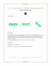 3.50 Ct.Tw.Total Carat Weight Emerald Pair from Colombia Appraisal
