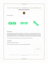 3.50 Ct.Tw.Total Carat Weight Emerald Pair from Colombia Appraisal