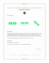 3.50 Ct.Tw.Total Carat Weight Emerald Pair from Colombia Appraisal