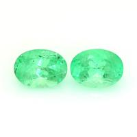 3.50 Ct.Tw.Total Carat Weight Emerald Pair from Colombia Video