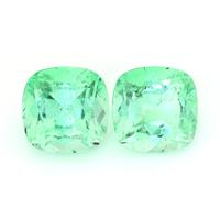 7.71 Ct.Tw.Total Carat Weight Emerald Pair from Colombia Video