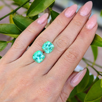 7.71&nbsp;Ct.Tw.Total Carat Weight Emerald Pair from Colombia Life Style