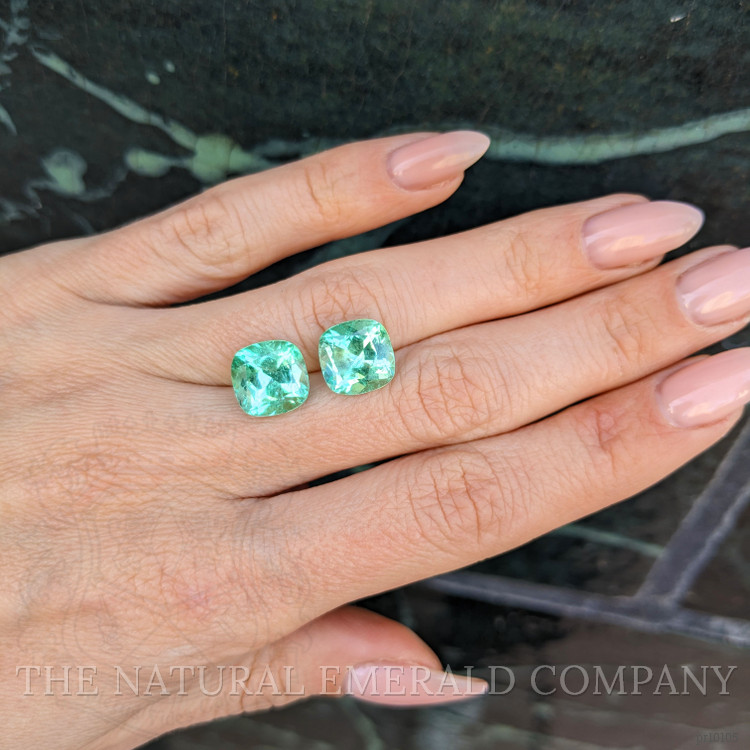 7.71 Ct.Tw. Emerald Pair from Colombia