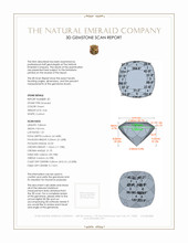 7.71 Ct.Tw.Total Carat Weight Emerald Pair from Colombia 3 D Scan Report