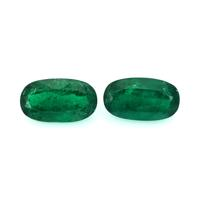 2.08 Ct.Tw.Total Carat Weight Emerald Pair from Colombia Video
