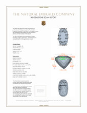 2.08 Ct.Tw.Total Carat Weight Emerald Pair from Colombia 3 D Scan Report