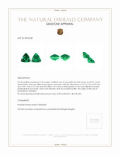 0.81 Ct.Tw.Total Carat Weight Emerald Pair from Colombia Appraisal