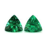 0.81 Ct.Tw.Total Carat Weight Emerald Pair from Colombia Video