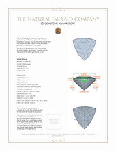 0.81&nbsp;Ct.Tw.Total Carat Weight Emerald Pair from Colombia 3 D Scan Report