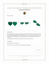 6.96 Ct.Tw.Total Carat Weight Emerald Pair from Colombia Appraisal