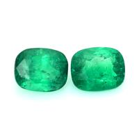 3.80 Ct.Tw.Total Carat Weight Emerald Pair from Colombia Video