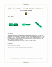 3.90 Ct.Tw.Total Carat Weight Emerald Pair from Colombia Appraisal