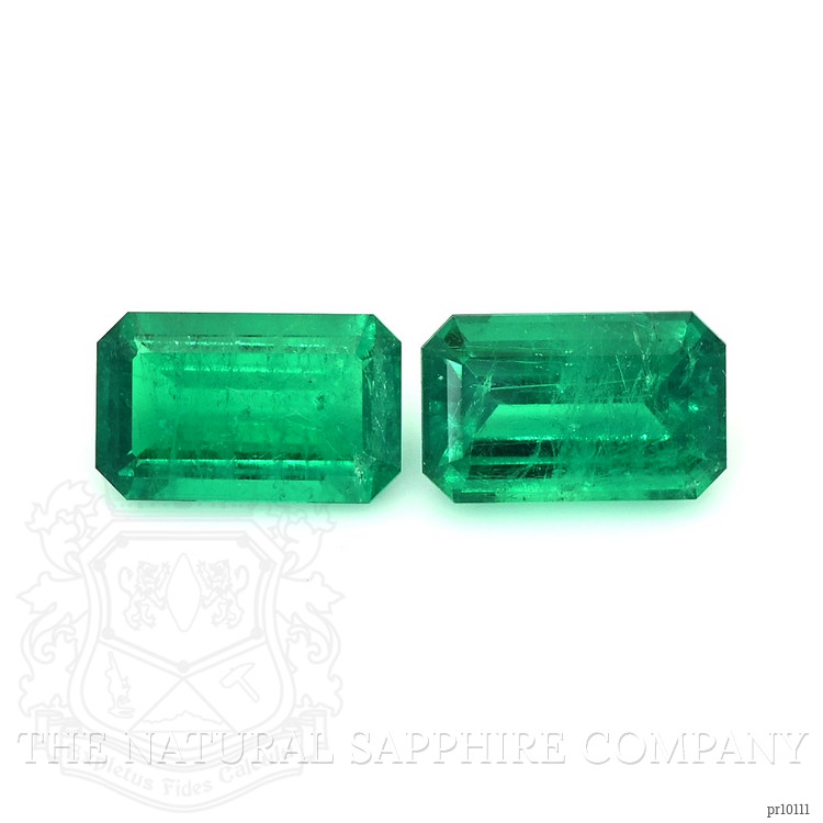 3.90 Ct.Tw. Emerald Pair from Colombia