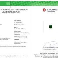 9.06 Ct.Tw.Total Carat Weight Emerald Pair from Colombia Scan Report