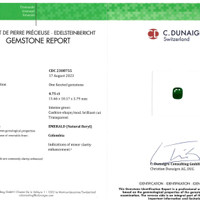9.06 Ct.Tw.Total Carat Weight Emerald Pair from Colombia Scan Report
