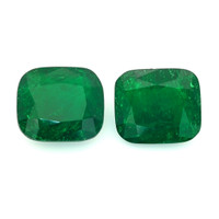 9.06 Ct.Tw.Total Carat Weight Emerald Pair from Colombia Video