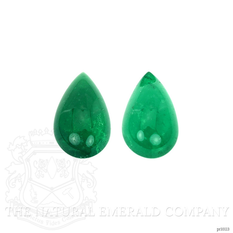 2.58 Ct.Tw. Cabochon Emerald Pair from Colombia