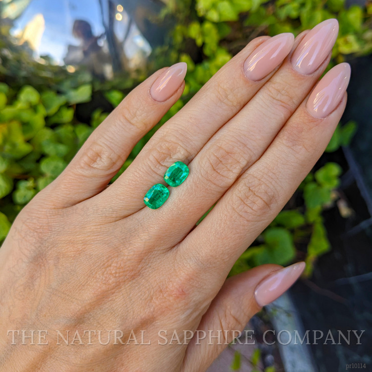 2.71 Ct.Tw. Emerald Pair from Afghanistan