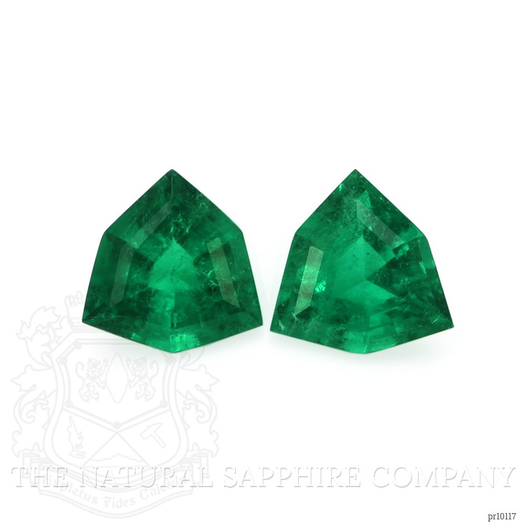 0.74 Ct.Tw. Emerald Pair from Afghanistan