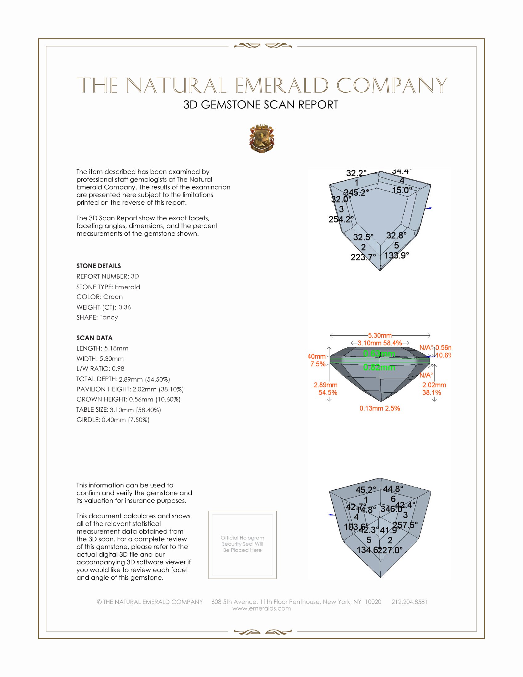 0.74 Ct.Tw. Emerald Pair from Afghanistan