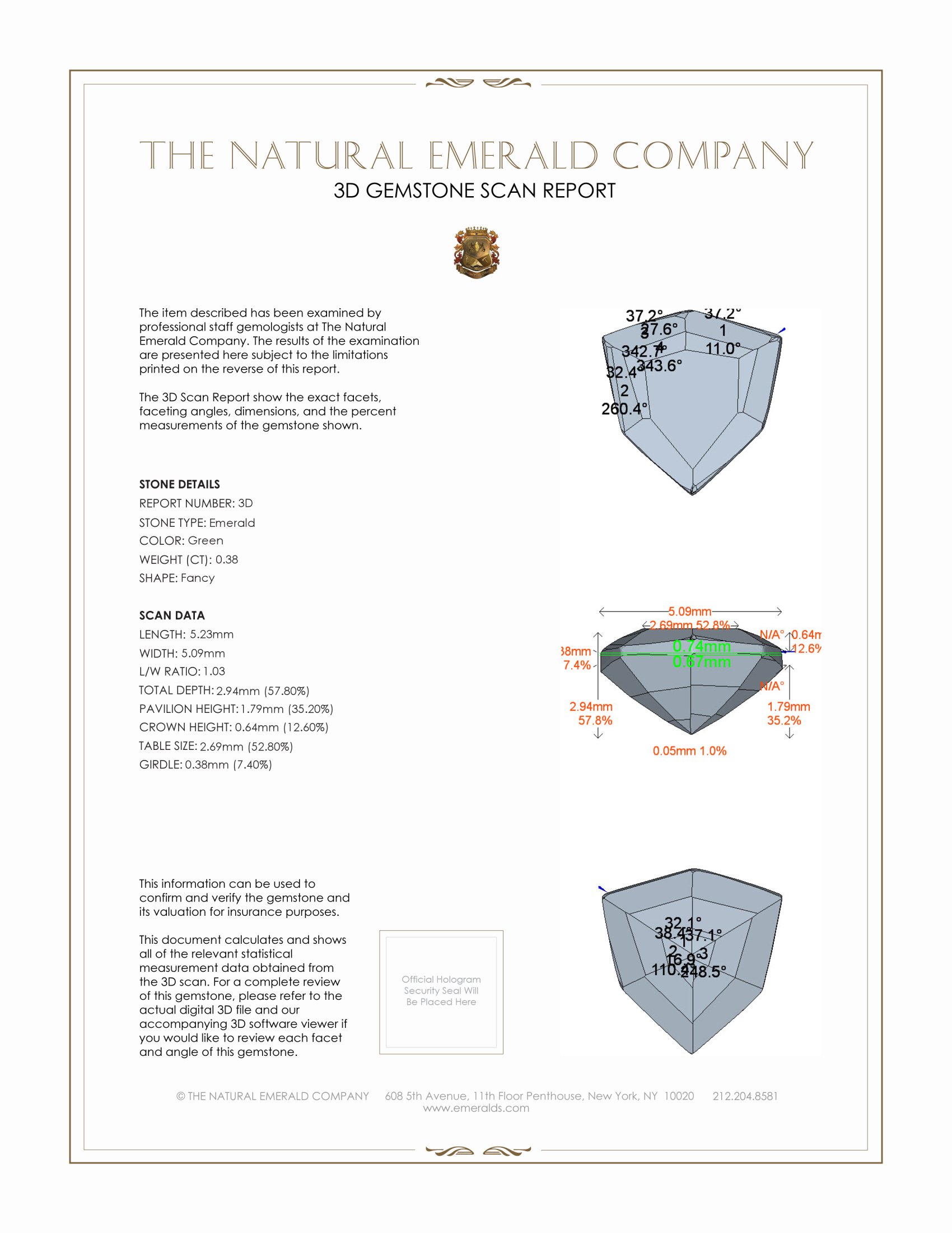 0.74 Ct.Tw. Emerald Pair from Afghanistan