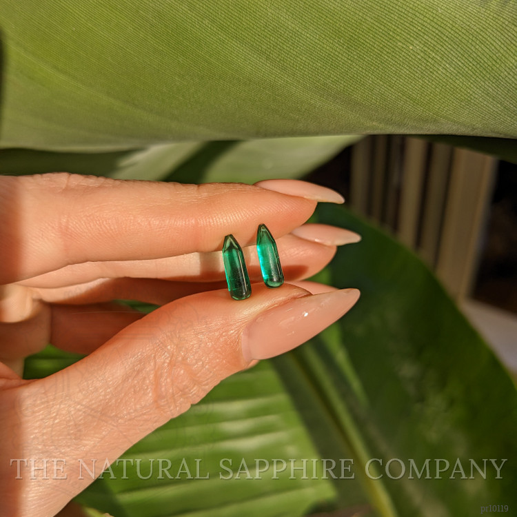 2.52 Ct.Tw. Cabochon Emerald Pair from Afghanistan