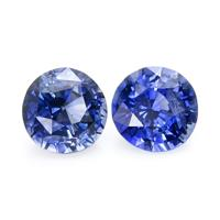 1.67&nbsp;Ct.Tw.Total Carat Weight Blue Sapphire Pair from Ceylon (Sri Lanka) Video