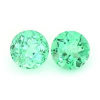 4.77 Ct.Tw.Total Carat Weight Emerald Pair from Colombia Video