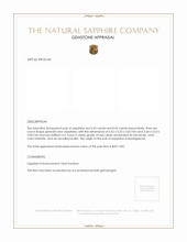 0.87&nbsp;Ct.Tw.Total Carat Weight Greenish Blue Sapphire Pair from Madagascar Appraisal