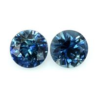 0.87&nbsp;Ct.Tw.Total Carat Weight Greenish Blue Sapphire Pair from Madagascar Video
