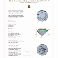 0.87&nbsp;Ct.Tw.Total Carat Weight Greenish Blue Sapphire Pair from Madagascar 3 D Scan Report