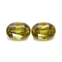 2.03 Ct.Tw.Total Carat Weight Sphene (Titanite) Pair from Madagascar Video