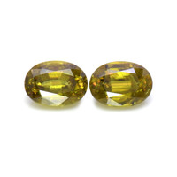 2.03 Ct.Tw.Total Carat Weight Sphene (Titanite) Pair from Madagascar Video
