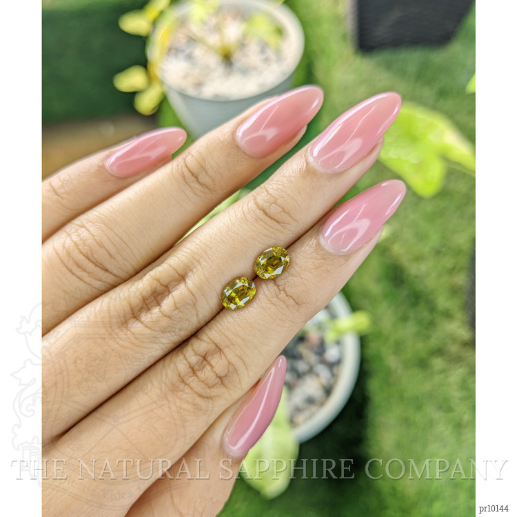 2.03 Ct.Tw. Sphene (Titanite) Pair from Madagascar