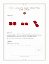1.90 Ct.Tw.Total Carat Weight Ruby Pair from Burma (Myanmar) Appraisal