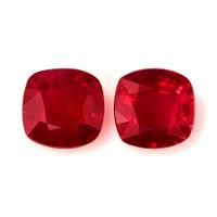 1.90&nbsp;Ct.Tw.Total Carat Weight Ruby Pair from Burma (Myanmar) Video
