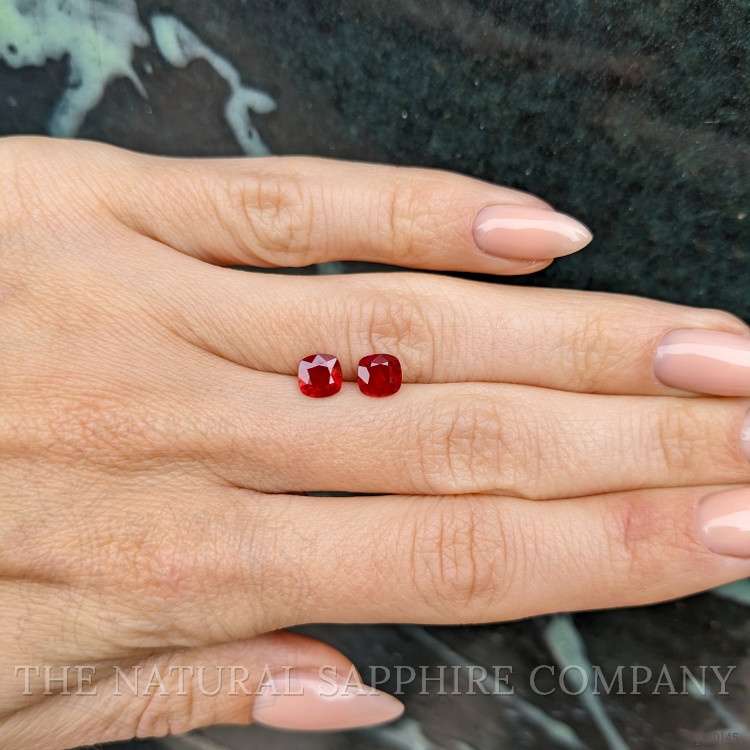 1.90 Ct.Tw. Ruby Pair from Burma (Myanmar)