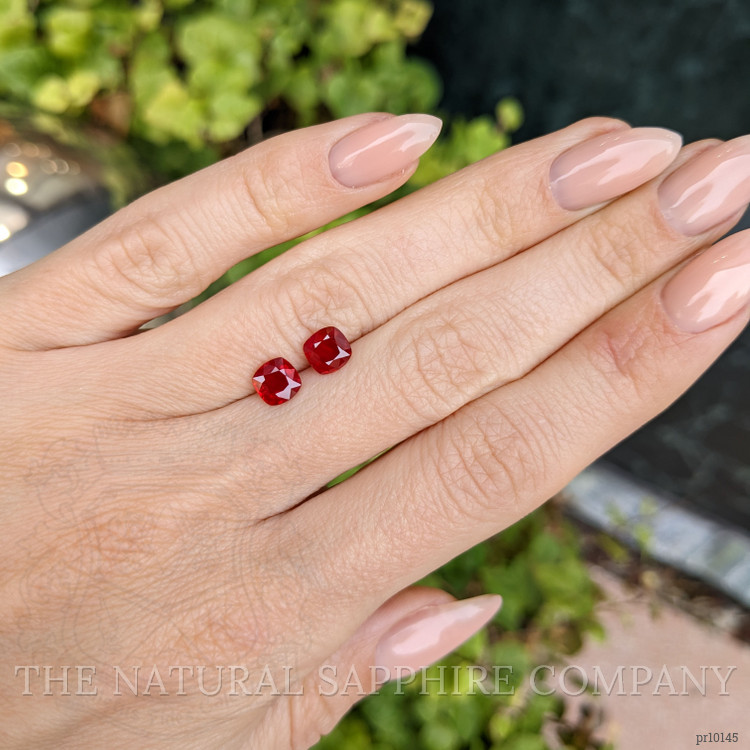 1.90 Ct.Tw. Ruby Pair from Burma (Myanmar)